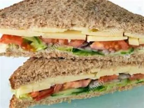 Cucumber, Tomato, Lettuce Sandwich